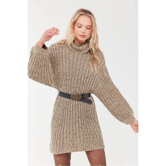 Urban Outfitters- Jill Turtleneck Sweater Dress (S) - Picture 1 of 5